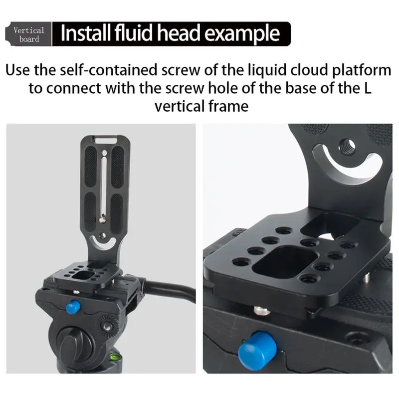 Universal Camera L Bracket Quick Release L Plate 1/4 Inch Screw Swiss Vertical Video Compatible For Nikon Canon Sony Fuji