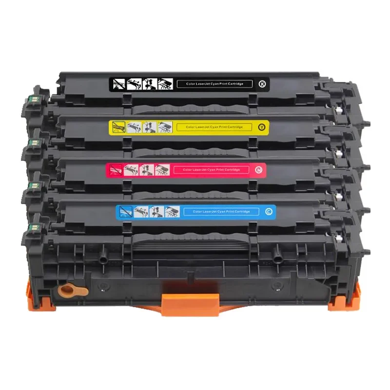 4PCS 410A 410X CF410A CF410 Toner Cartridge Compatible for HP Color MFP M377dw M477fdn M477fdw M477fnw Printer