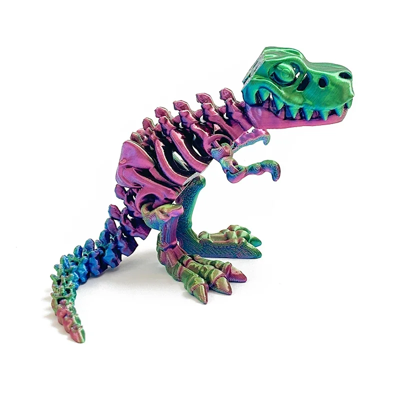 Realistic 3D Printed T-Rex Dinosaur Desk Decor - Creative Birthday Gift & Collectible Toy