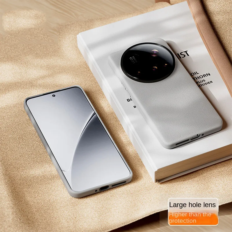 جلد عادي فاخر يرتفع فوق العدسة لحماية حافظة هاتف ا...