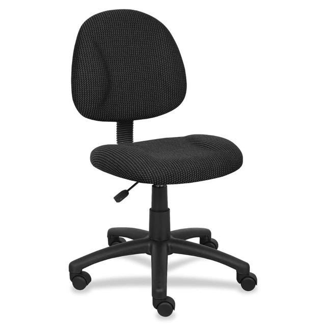 Boss Smoke Fabric Task Chair with Adjustable Arms