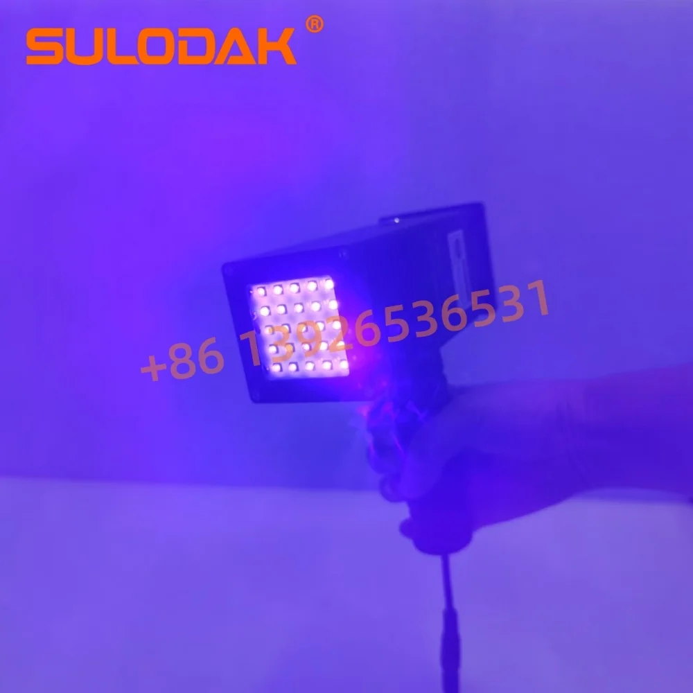 Handheld Uv Lamp Automotive Sheet Metal LED Curing Lamp Car Paint Flaw Detection UV Glue UV Ink LEDUV Curing 40*40MM