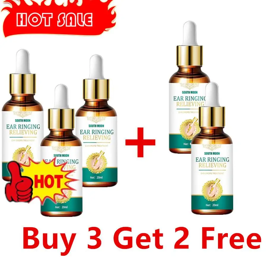 1/3/5Ear Ringing Relieving Drops Treatment Tinnitus Relief Drops For Hard Of Hearing Tinnitus Symptoms Earache Relief Healthcare