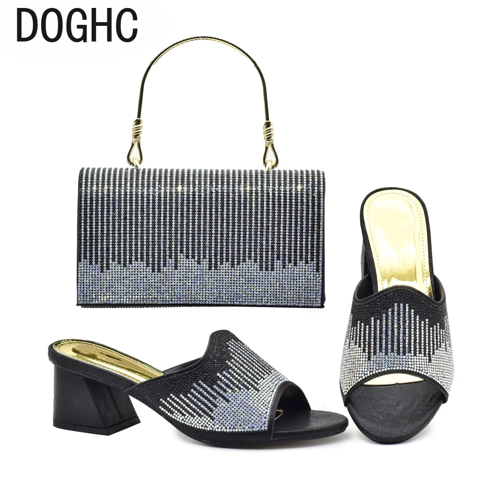 

Designer Shoes Women Luxury 2023 Shoes and Bags Set for Women 2024 Rhinestone Shoe and Bag Set for Party In Women Nigerian