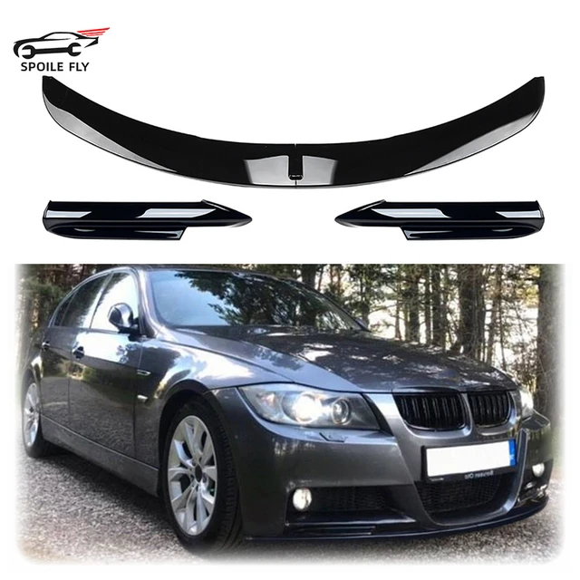 Für bmw 3 series e90 e91 m-tech pre-lci 2016-2018 hochwertige abs front  stoßstange lippe glänzend schwarz oder carbon faser look spoiler