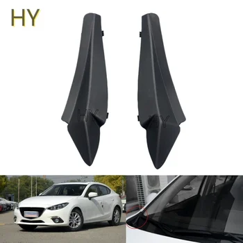 2PCS Per Mazda 3 Axela BM BN 2014 2015 2016 2017 2018 2019 Auto Parabrezza Anteriore Wrap Angolo Trim Tergicristallo Cowl Lato Trim Copertura coperchio