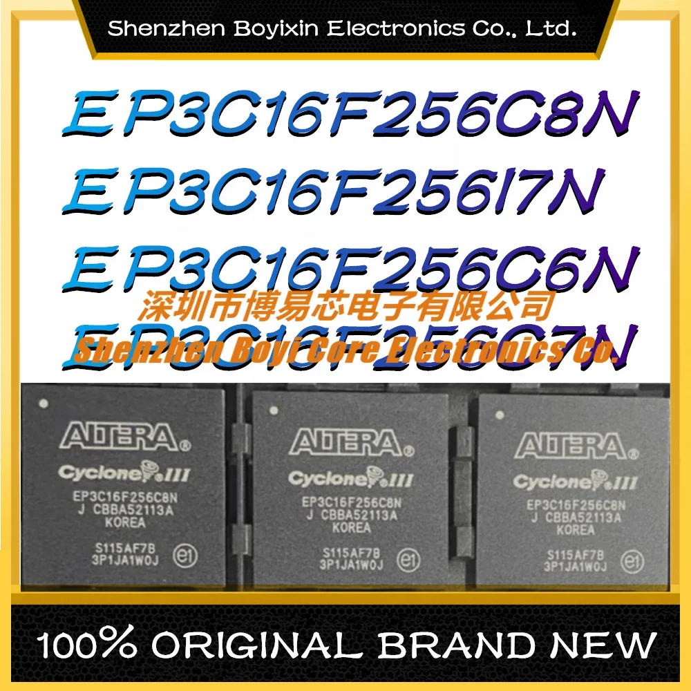 EP3C16F256C8N EP3C16F256I7N EP3C16F256C6N EP3C16F256C7N Package: BGA-256 Programmable Logic Device (CPLD/FPGA) IC Chip