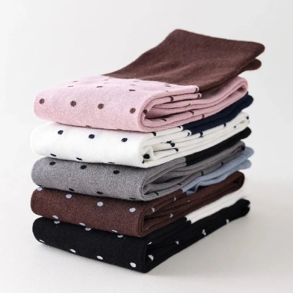 Sweet Korean Style Long Socks Cotton Color Matching Knee Socks Elastic Women Stockings Women