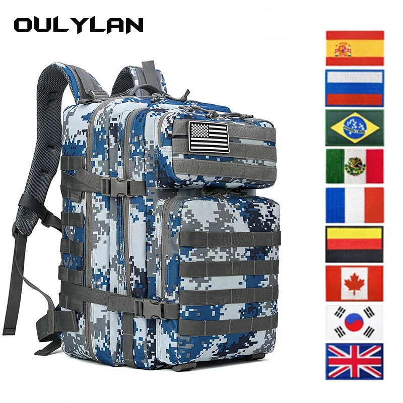 

30L/45L 3D Travel Rucksack Bag Hiking Camping Camo Bag Tactical Backpack 3P Backpack Outdoor Travel Bag Field Hiking Camping Bag