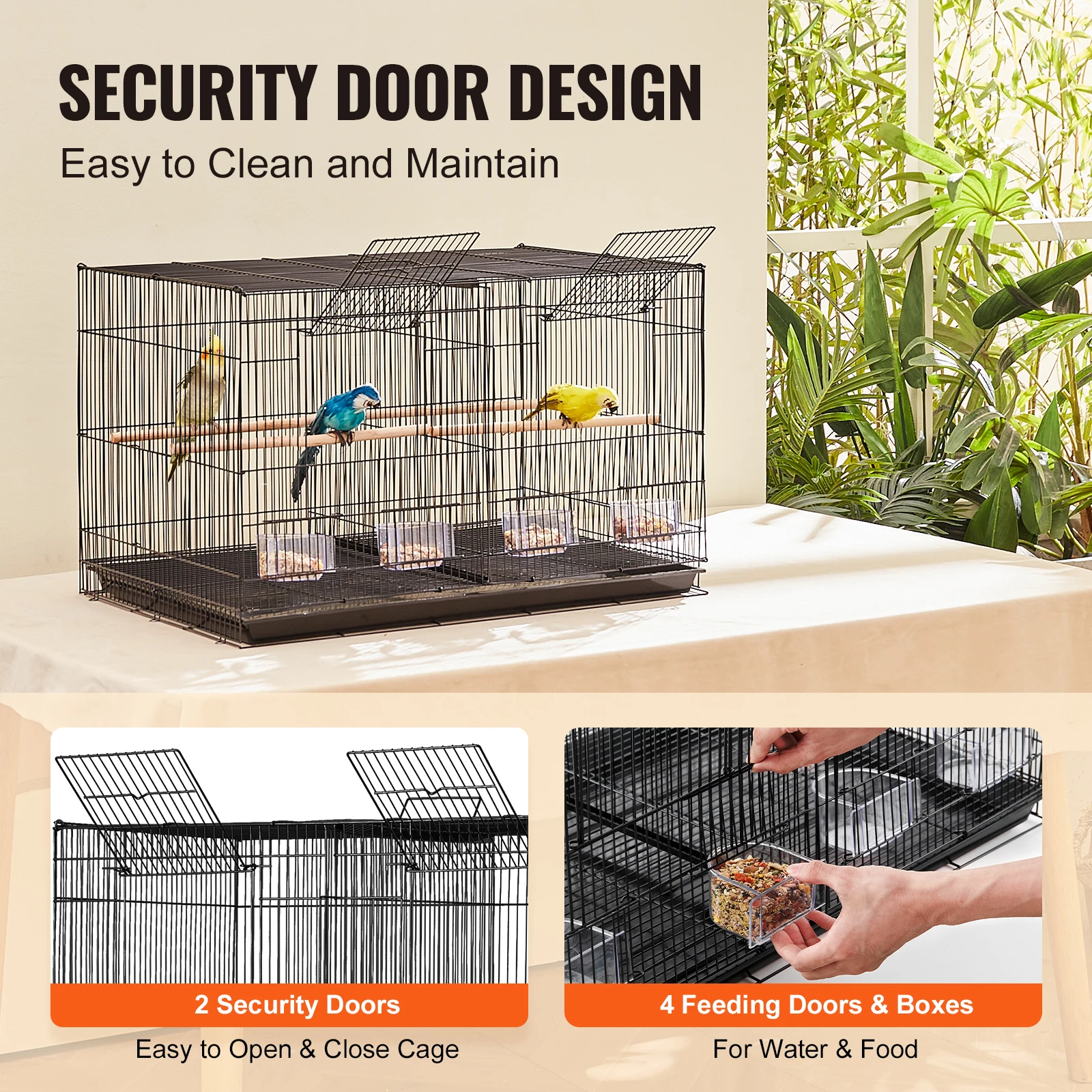 Stackable Divided Bird Cage 4