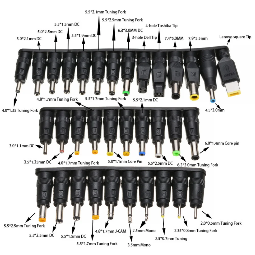 DC, 3V, 5V, 9V, 12V, 24V, 36V,