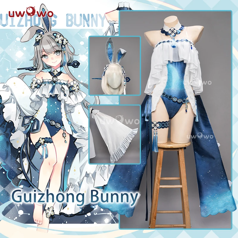 

In Stock UWOWO Guizhong Cosplay Bunny Suit Genshin Impact Fanart Guizhong/Ayaka/Hutao/Kokomi/ Bunny Suit Cosplay Halloween