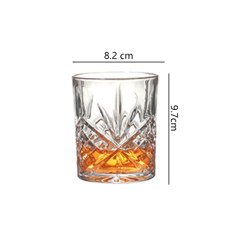 11oz 330ml Creative Fashioned Glassware for Whiskey Cocktail Scotch Brandy Beer Transparent Household Classic Liquor Spirits Cup