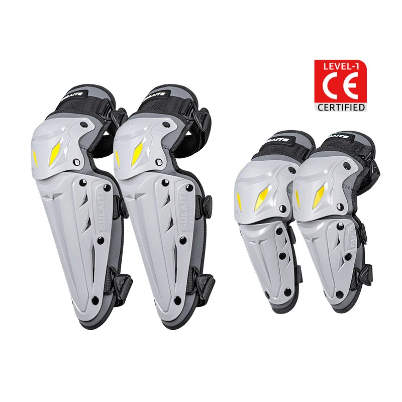 Rodilleras Enduro Rodilleras Y Coderas Para Moto Plateadas