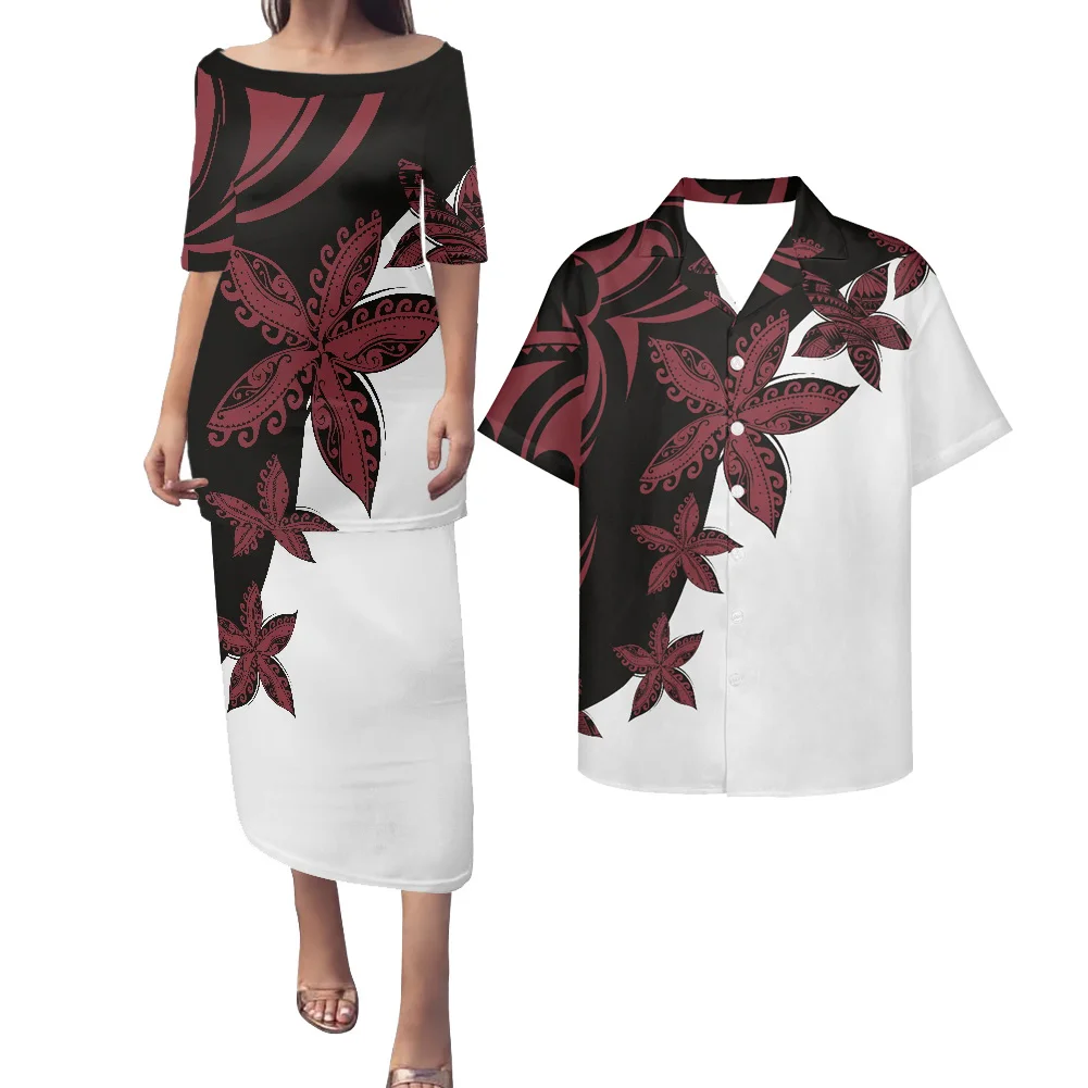 

Cumagical Новое поступление, о-образный вырез, Puletasi, полинезийское традиционное самоанское искусственное украшение, церковная форма, женское платье для пар