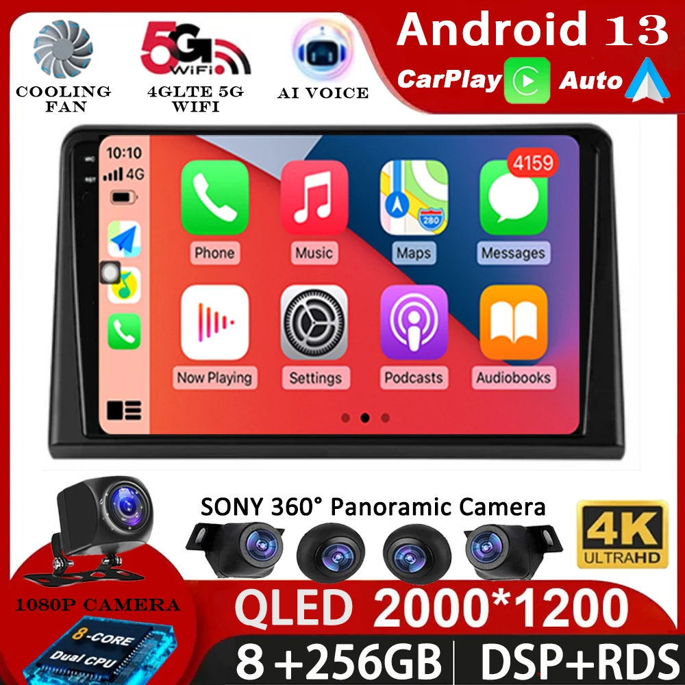 

Android 13 Carplay Auto Car Radio For Hyundai Sonata 7 LF 2017 2018 2019 GPS Multimedia Player Stereo 360 Camera 4G+WiFi BT DSP