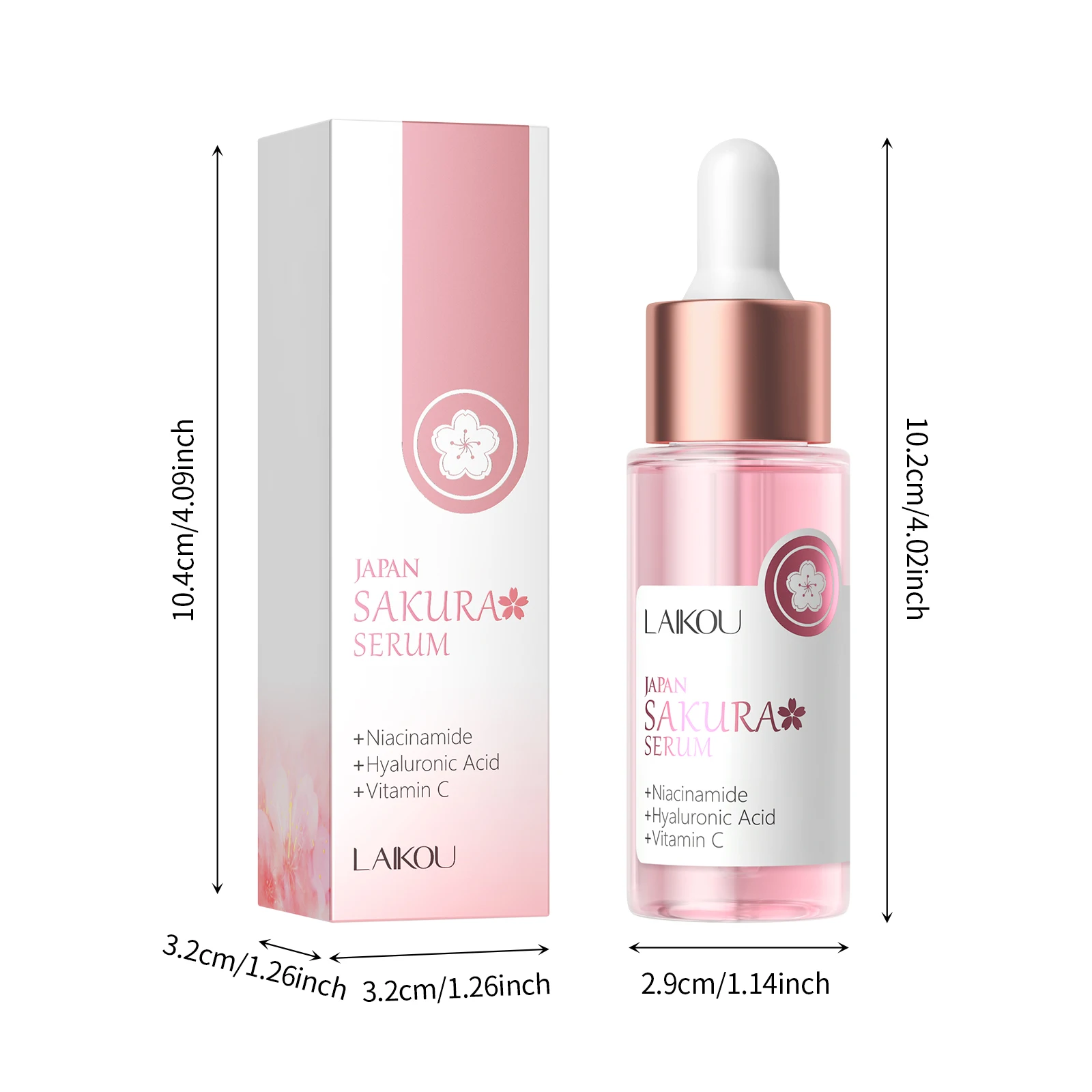 30ml Sakura Face Essence Shrink Pores Anti-Aging Moisturizing Facial Care Brighten Tighten Hydrating Repair Soften Solution 6