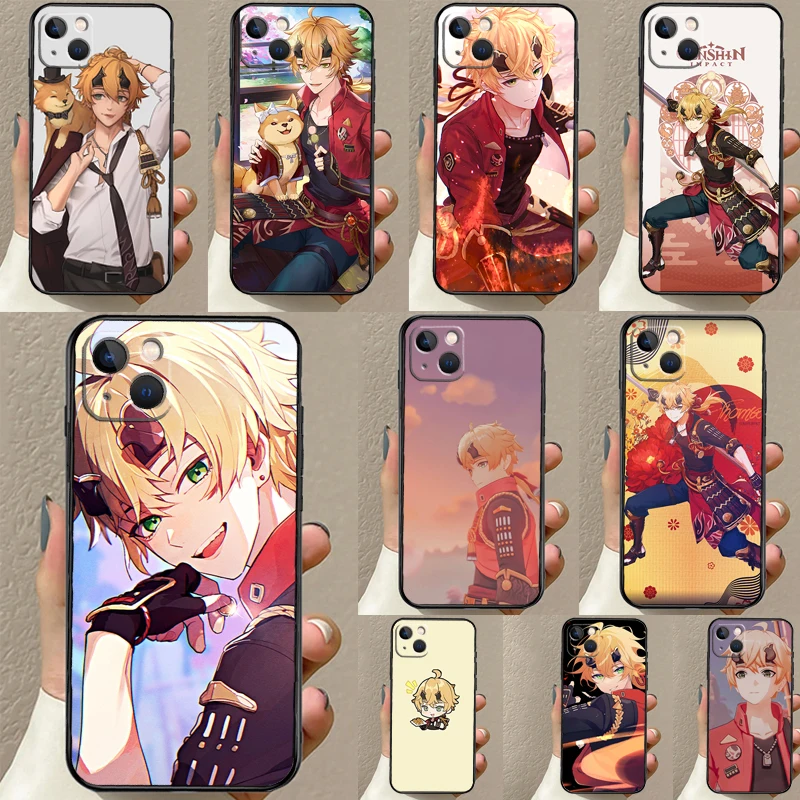 Custodia Genshin Impact Thoma Per Iphone 15 14 13 Pro Max 12 Pro Max Mini 11 Pro Max Xs X Xr 8 7 Plus Se 2020 Cover Shell