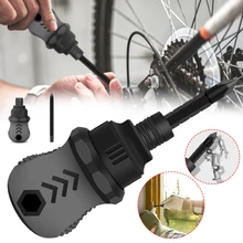 

Ratcheting Screwdriver Household Double-Use Phillips Slotted 2 in 1 Mini Telescopic Labor-Saving Removable Handle Tool Accessory