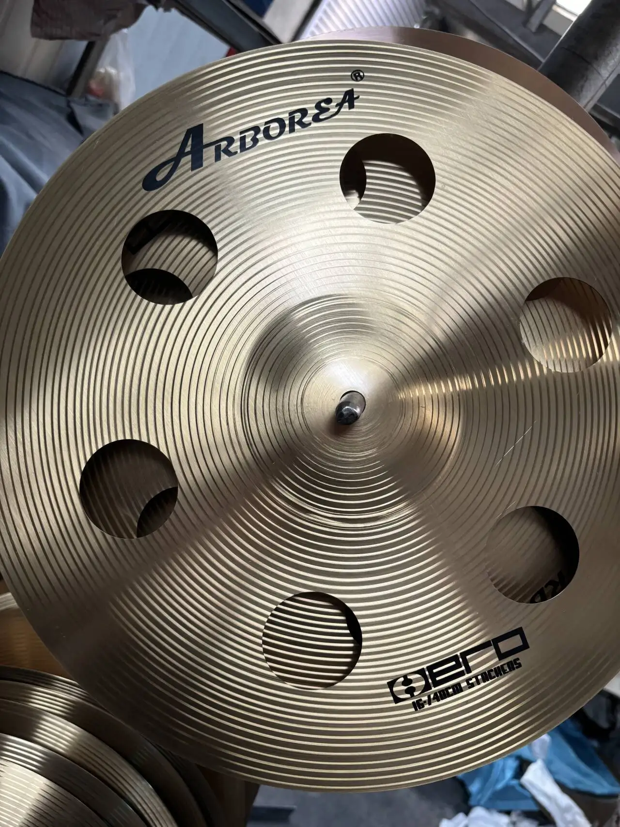 16 inch Ozone Cymbal Hero Series for Drum Percussion Musical Instrument Golden Color