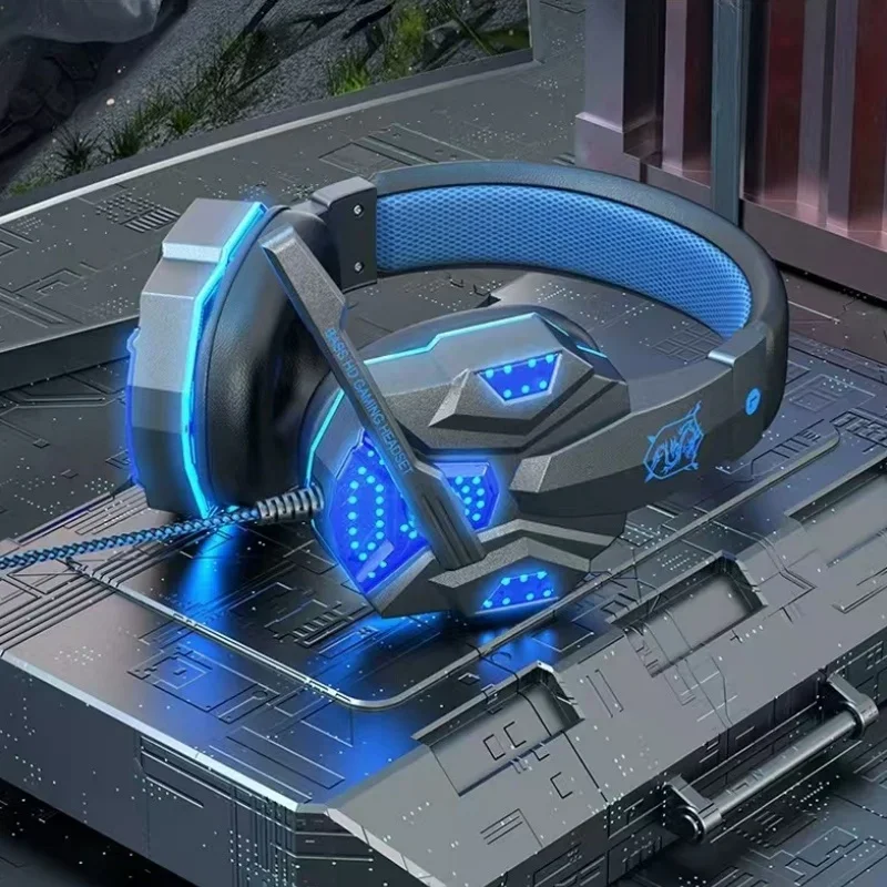 Gaming Headset with Microphone Over-Ear Wired Headphones for PC PS5 Xbox Switch
