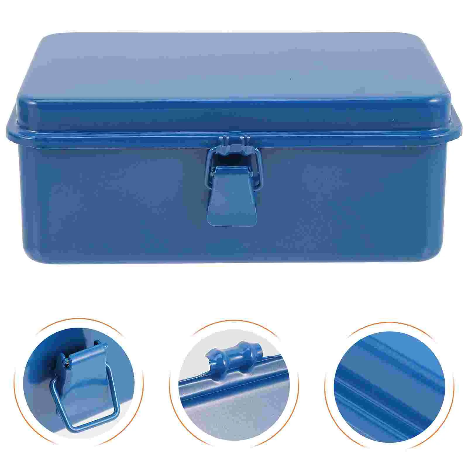 

Iron Sheet Tool Box Case Heavy Duty Toolbox Tools Storage Container Multi-purpose Metal Bins