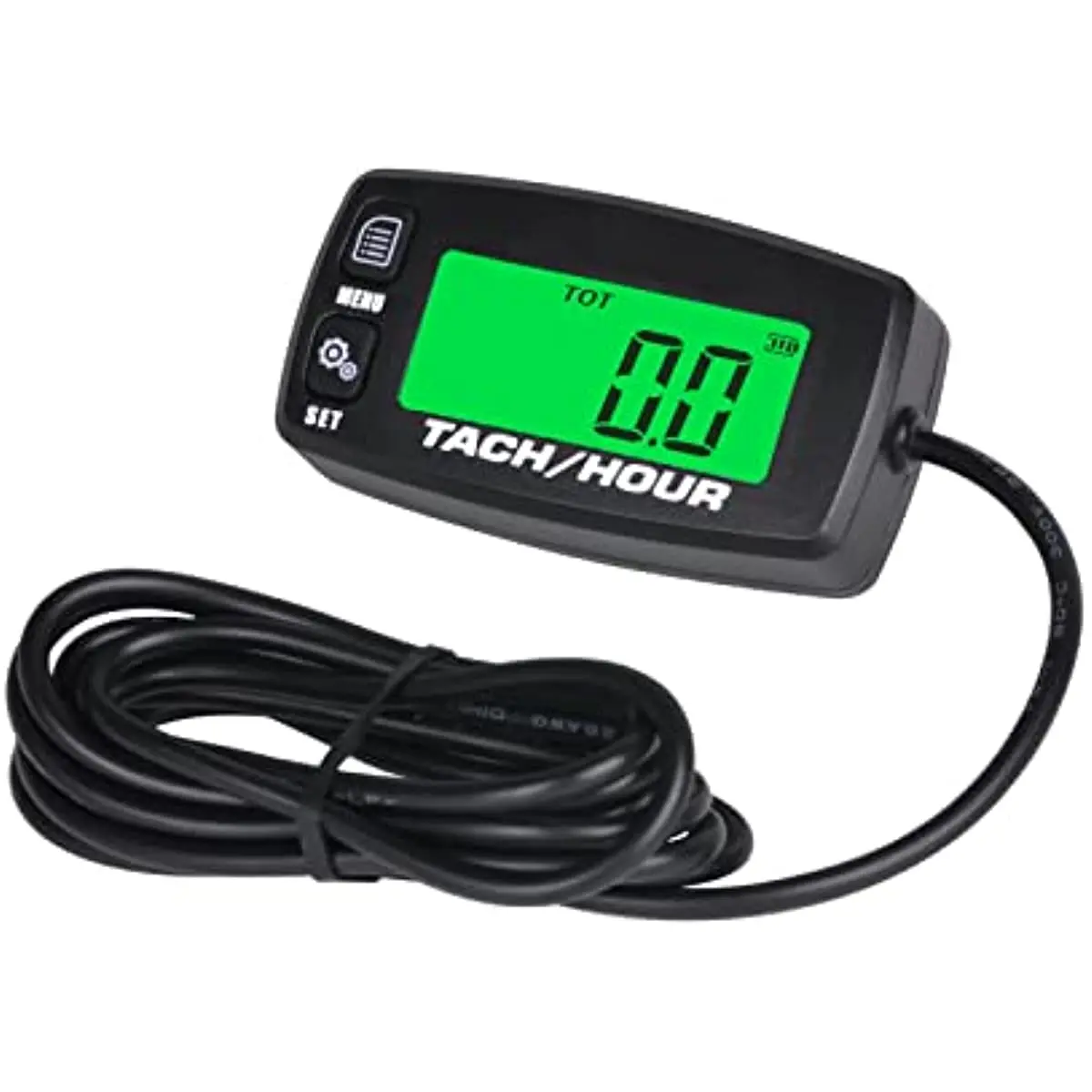 

Tacho Hour Meter Digital Resettable Inductive Tachometer For Motorcycle Marine Boat ATV Snow Blower Lawn Mower Jet Ski Pit Bike