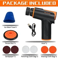 100W Car Wax Polisher Polishing Machine Mini Wireless Portable Buffing Machine Rechargeable Polisher 2
