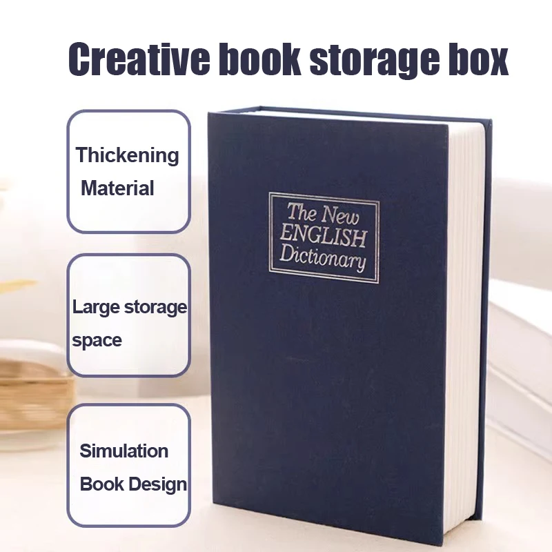 Password Security Safe Lock Cash Money Coin Storage Key Locker Security Mini Dictionary Safe Box Book Money Hide Secret Kid Gift