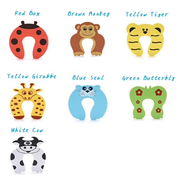 2 pcs Baby Proofing Door Stoppers Protect Baby Finger Toy