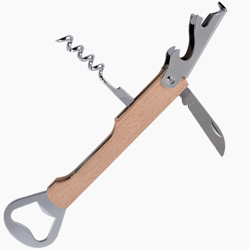 Bottle Opener Wine Opener 20pcs Wood Bottle Opener with Wine Groomsmen Corkscrew