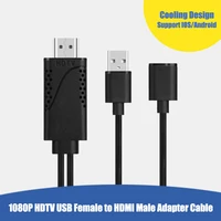 USB Female to HDMI-compatible Male USB C To HDMI-compatible 1080P HDTV TV Digital AV Adapter Cable Wire Cord - Image 4