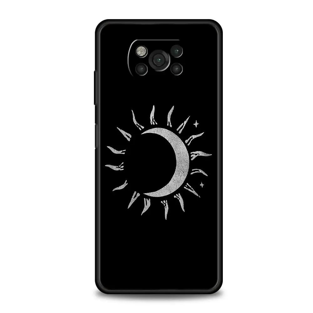 Sun Moon Angel Eyes Artistic Phone Case - Elegant and Durable Design