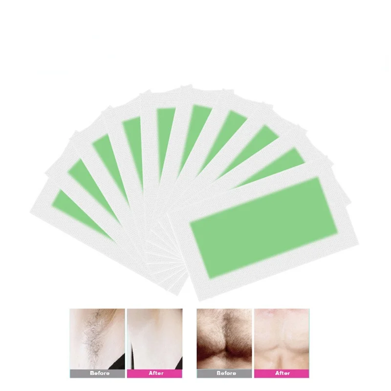 5pcs Multi Colors Professional Hair Removal Double Sided Cold Wax Strips Paper for Leg Body Face Wax Paper depilatory wax strips hair removal wax hair removal wax paper