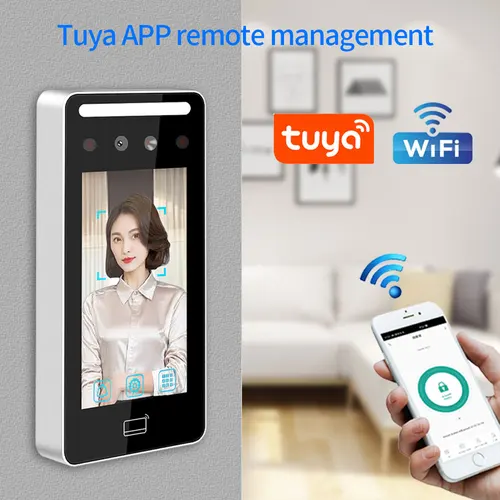 Tuya-5 인치 LCD 터치 스크린 야외 방수 앱, 생체 인식, 동적 얼굴 인식, 액세스 제어, 로그, 시간 출석 5