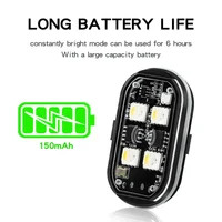 Wireless Light Aircraft Airplane Helicopter Warning Lights RGB Led Strobe lights Motorcycle Lights LED Flash with USB Charging - Image 3
