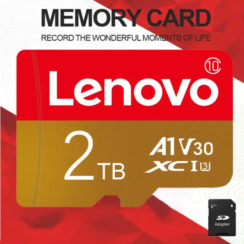 

Lenovo 2TB SD Memory Card 1TB Class10 SD/TF Flash Memory Card 512GB 256GB Mini SD Card V30 Micro TF SD Card For Nintendo Switch