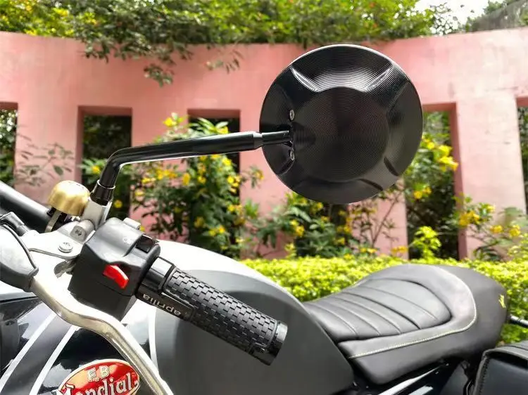 Ducati Scrambler 800 1100 용 범용 CNC 오토바이 백미러 Benelli TNT 600 Leoncino 용 BMW R Nine T PURE 용