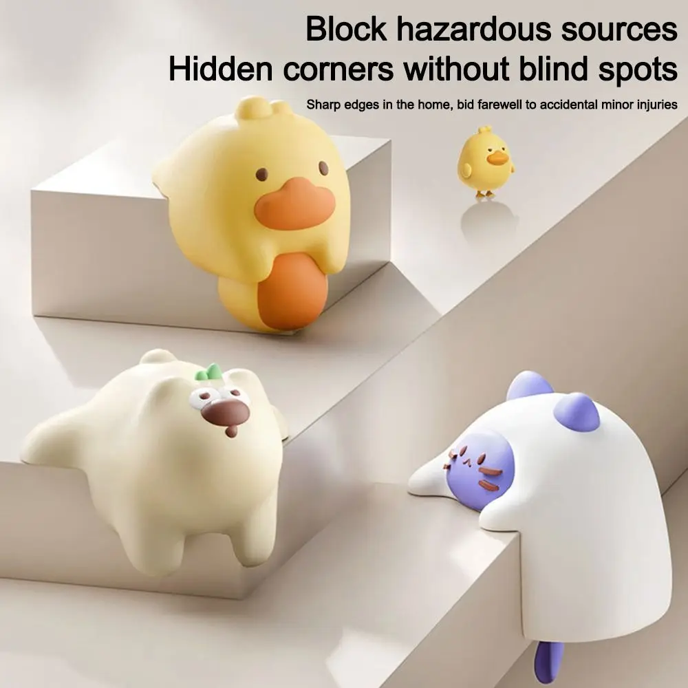 4Pcs PVC Table Corner Protective Cover Soft Baby Safety Corner Protector Self-Adhesive Anti-Collision Angle Guard
