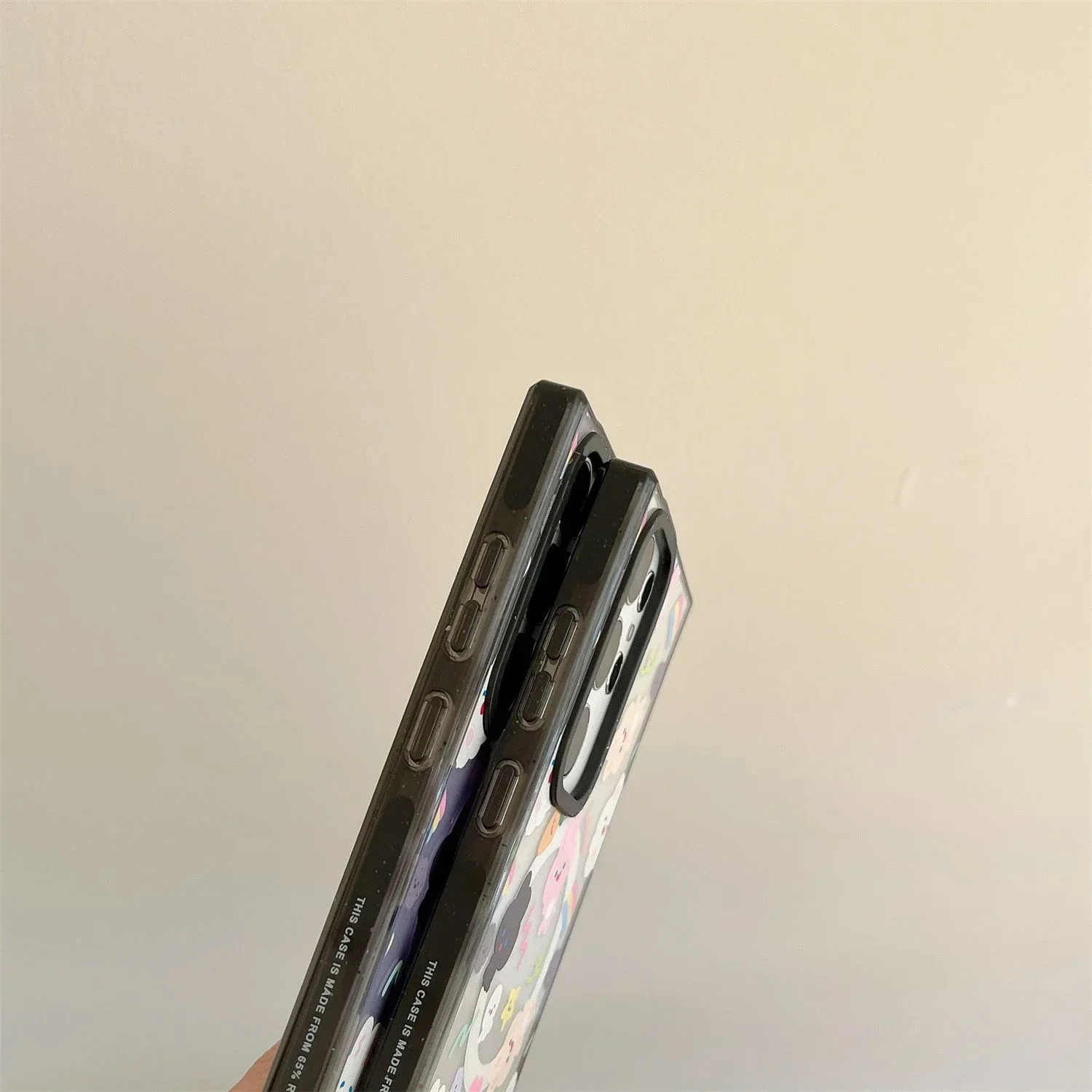 Cute Rabbit MagSafe Acrylic Black Border Magnetic Phone Case for Samsung Galaxy S22U S23 Ultra S24 Ultra Cover Protective Shell