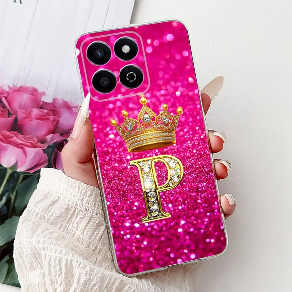 Fashion Letter Clear TPU Slim Soft Silicone Phone Case Bumper