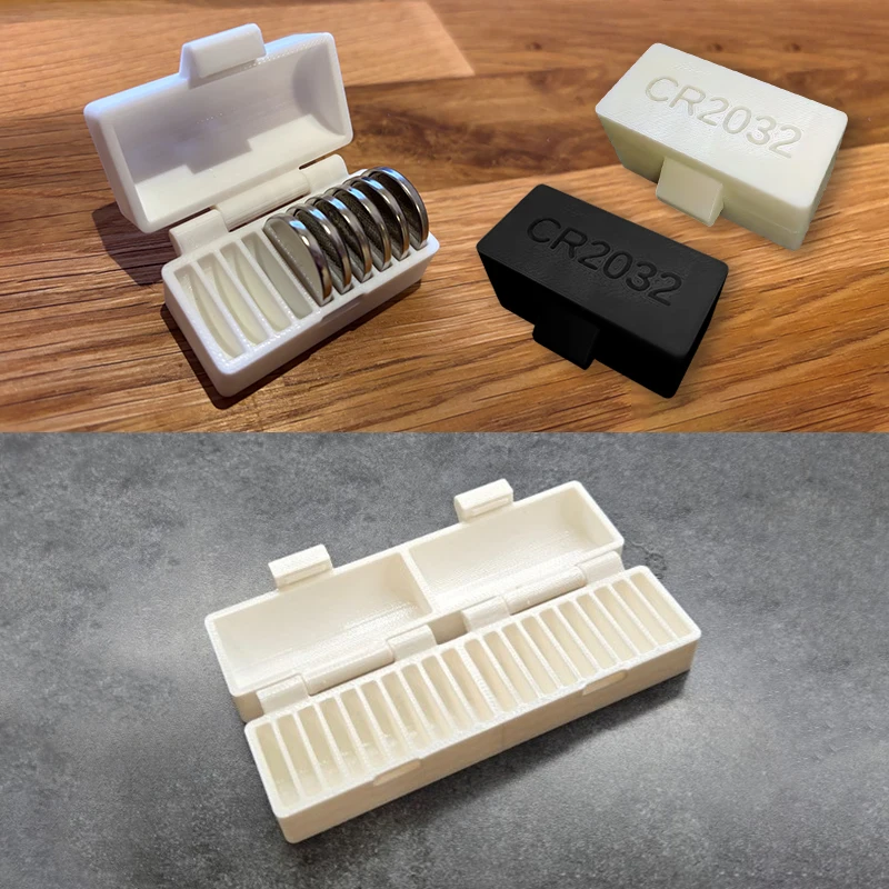CR2032 배터리 보관 상자 소형 전자제품용 10/20홀 휴대용 보호 홀더로 손실 방지