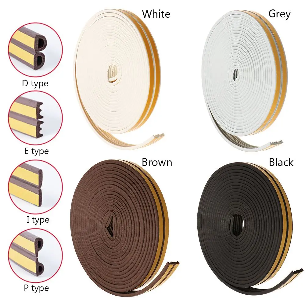 Self Adhesive Window Door Seal Strip 5/10m door seal strip sealing strip tape window seal strip sealing tape sealing strip