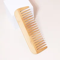 Natural bamboo and wood comb, anti-static comb, wide toothed comb, suitable for wet or dry hair. Suitable for everyone to use