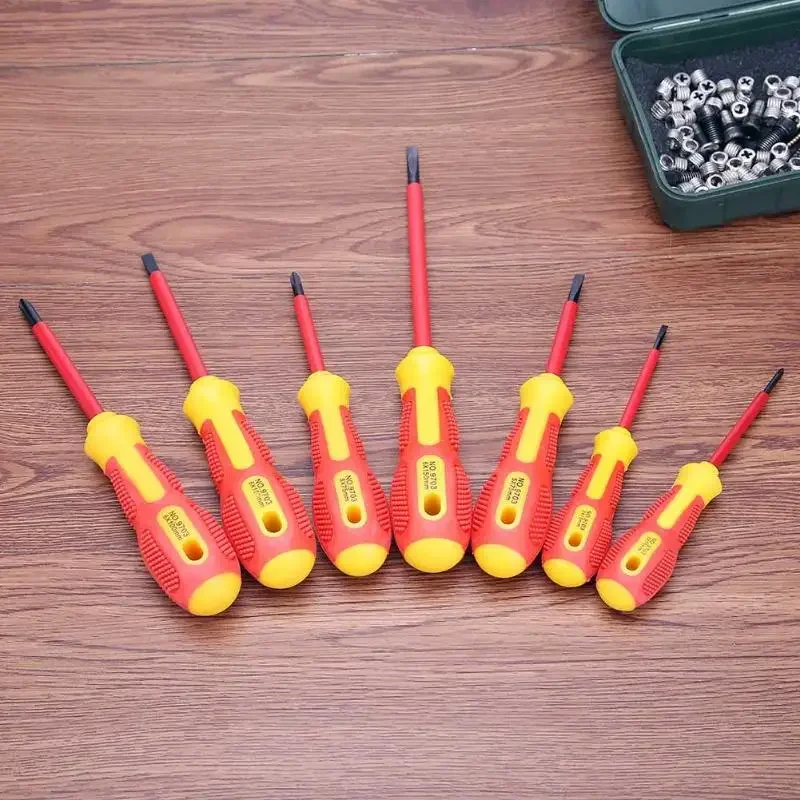 

Electrician Dedicated Insulated Screwdriver Set 1000V Slotted Phillips High Voltage Resistant Screw Driver Repair Hand Tool