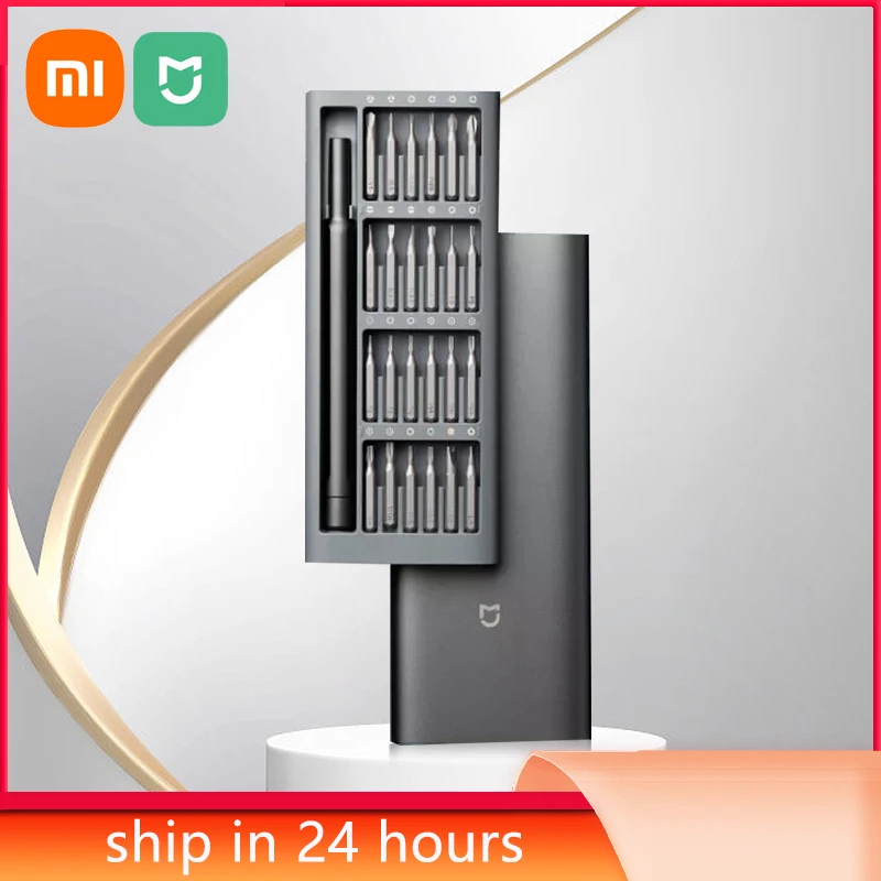 Xiaomi Mijia Kit Di Cacciaviti Manuali Di Precisione 24-In-1 Punte Magnetiche Set Di Cacciaviti Fai Da Te In Lega Di Alluminio