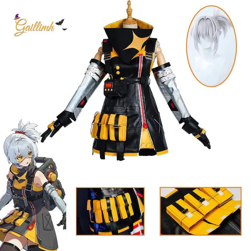 

Soldier 11 Cosplay Game Zenless Zone Zero Cosplay Costume Anime No.11 Women Cute Dress Wig Carnival Party Uniforms Costume Sets