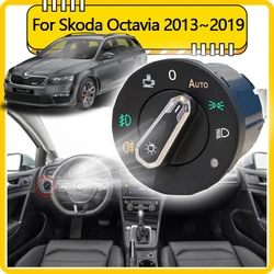 Headlight Automatic Switch For Skoda Octavia 3 MK3 5E Octavia3 Scout 2013~2019 New Light Tuning Modified Upgrade Car Accessories