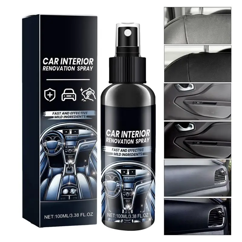 

Car Leather Cleaner 100mlCar Cleaner Spray Multifunctional Car Cleaner Interior For Cars Trucks SUVs Jeeps RVs & More All Auto