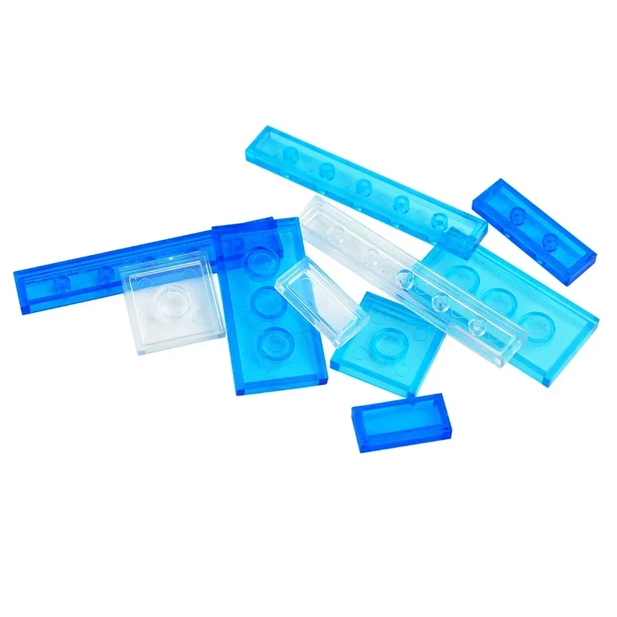 Blocchi di costruzione fai-da-te Mattoni trasparenti per piastrelle lisce 1x1 1x2 2x2 1x4 Compatibile 98138 3068 3069 2431 Giocattoli educativi Leduo  26